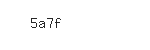 Captcha: 5a7f